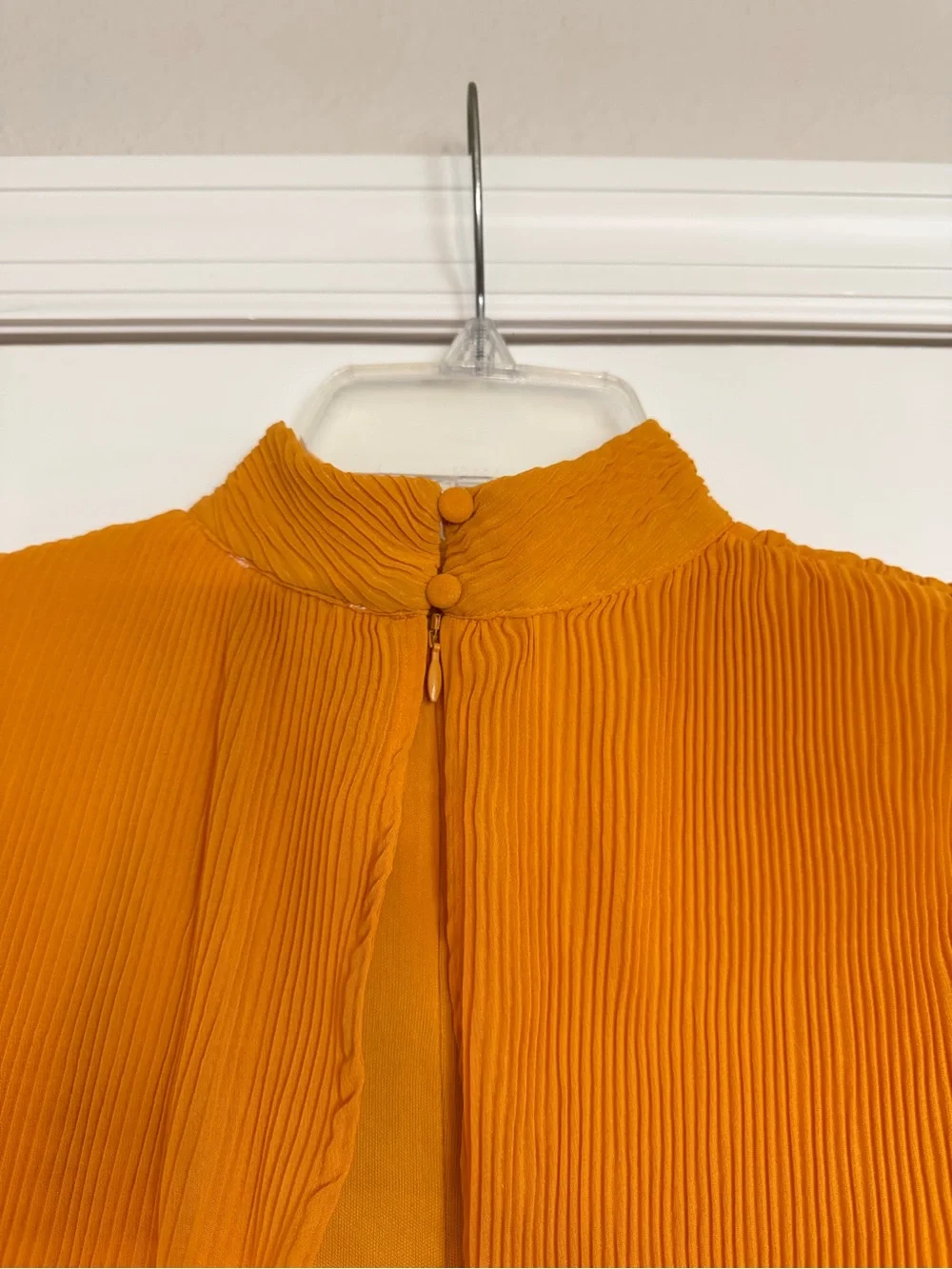 ASOS Long Sleeve Gown in Mustard - Picture 4 of 6